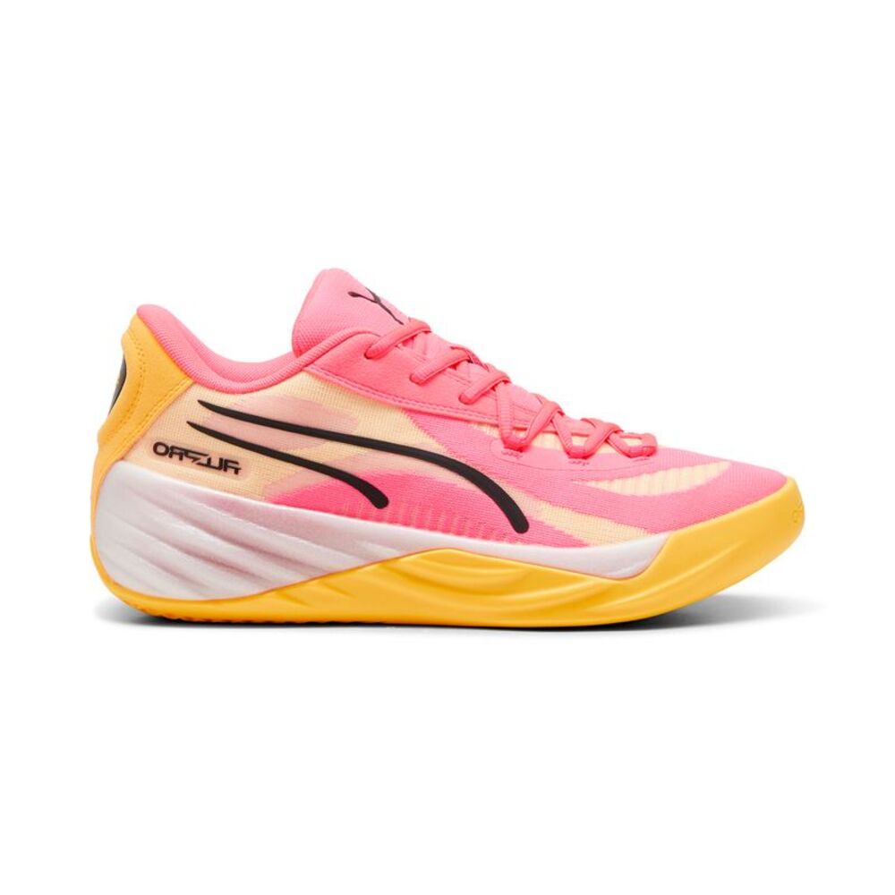 Puma Pink and Yellow Athletic Shoes